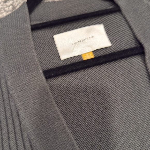 Mid-weight cardigan with gold buttons - Washed Olive - Liefsdottir - medium - Picture 2 of 5